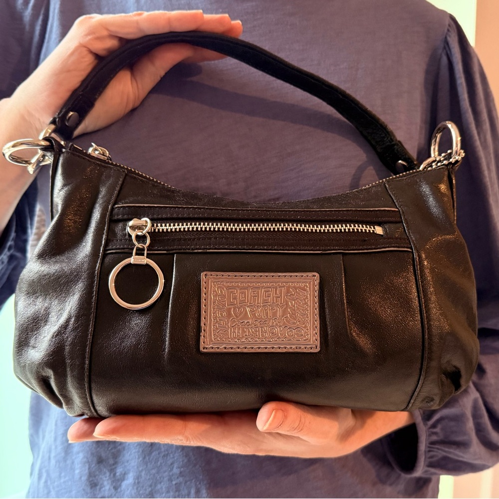 Coach Poppy Black Crossbody Bag